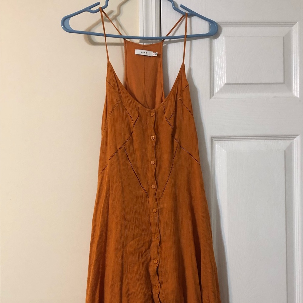 Lush orange summer dress - Medium